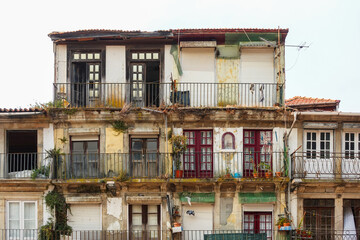 Old houses in Porto, Portugal. City center
