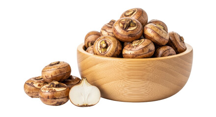 Isolated Chinese Water Chestnuts in Bowl