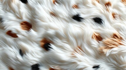 A close-up view of soft faux fur featuring a unique pattern of earthy tones, showcasing the plush texture and inviting warmth that adds style to any cozy setting.