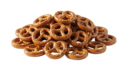 Isolated Pile of Pretzels