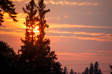 sunset over Michigan