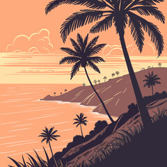 tropical beach background