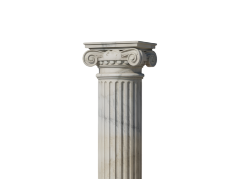 Ionic Column Capital and Shaft architecture ancient