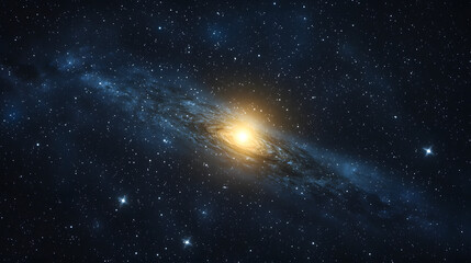 Fototapeta premium A gorgeous galaxy filled with distant stars in the background creating a cosmic masterpiece