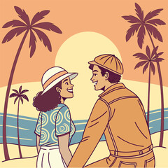 couple on the beach