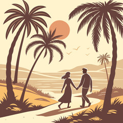couple on the beach
