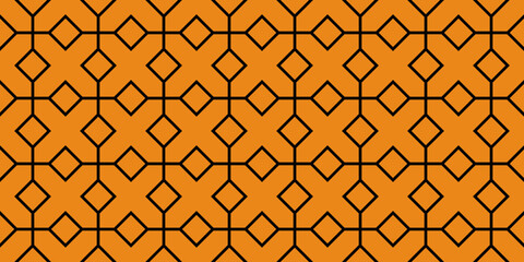 Seamless tile pattern. Abstract background with lines, rhombuses.