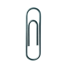 Silver paperclip transparent background Png