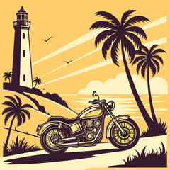 silhouette of a motorcycle