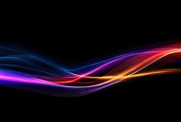 Naklejka premium Abstract Digital Light Wave