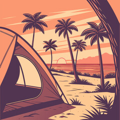 palm trees in the desert