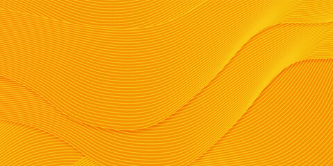 Vector orange line background curve element with white space for text and message design, overlapping layers, vector