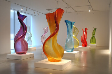 Murano Glass Sculpture Installation.

