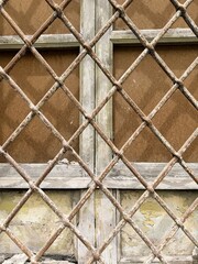 Vintage architectural detail with industrial patina
