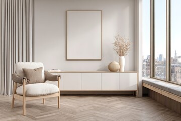 Modern minimalist living room interior (2)
