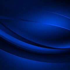 Abstract blue curves background
