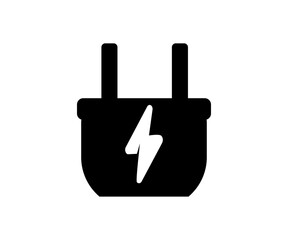 Fototapeta premium Electric plug icon. Electrical plug with lighting symbol vector design and illustration. 