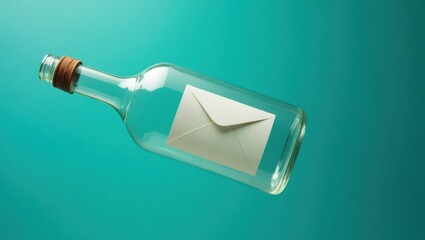 Message in a bottle creative communication art ocean environment minimalist design conceptual viewpoint