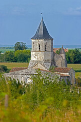 Fototapeta premium Eglise d'Arces, 17, Charente Maritime, France