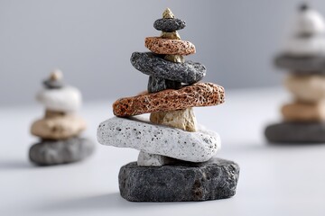 Find inner peace and well-being, symbolized by protective stones. A powerful image representing serenity, balance, and tranquility. Feel the calm and protection