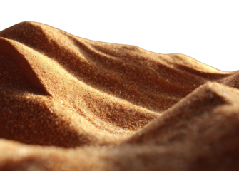 Close-up of textured sand dunes, warm golden brown tones