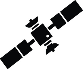 Obraz premium Satellite Icon: Space Technology Symbol.