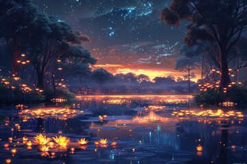 Fototapeta premium A Compendium of Reverie, A Collection of Cosmic and Ethereal Dreamscapes