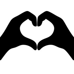 Fototapeta premium HANDS MAKING HEART SHAPE