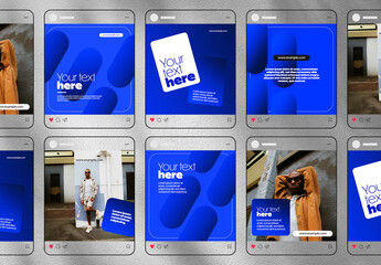 Social Media Post Mockup Set