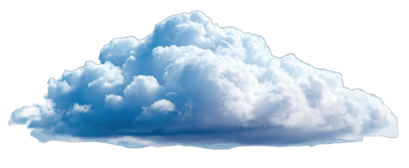 Fluffy cumulus cloud graphic