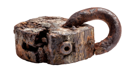 old rusty lock