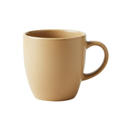 Coffee Mug Ceramic Cup Beige Kitchen Drinkware Tea Handle Tableware Beverage Container Home