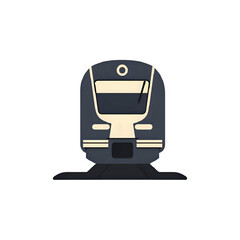 Modern Train Icon: Perfect for Transportation Designs