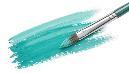 Obraz premium Aqua Watercolor Brush Stroke