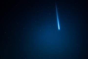 Celestial Arrow: Meteor Piercing the Night
