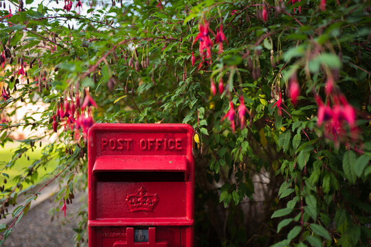 red post box in Scotland