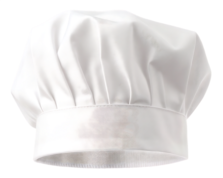 Chef hat isolated on white background isolated on a transparent background