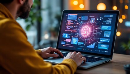 Fototapeta premium secure data protection and network security system