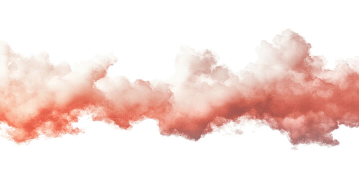 PNG Smooth red clouds weather nature pollution.