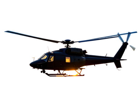 vector set of Military Helicopter silhouette 