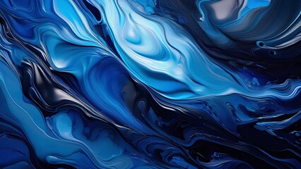 Obraz premium Shiny Abstract Background with Flowing Metallic Wave