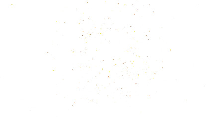 Golden confetti falling over on transparent background background. luxury sparkling, gold confetti, Gold sparkle ,splatter border, falling gold confetti. Realistic falling 3D gold confetti