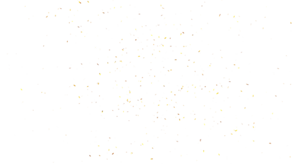 Golden confetti falling over on transparent background background. luxury sparkling, gold confetti, Gold sparkle ,splatter border, falling gold confetti. Realistic falling 3D gold confetti