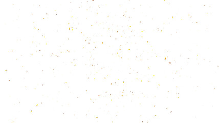 Golden confetti falling over on transparent background background. luxury sparkling, gold confetti, Gold sparkle ,splatter border, falling gold confetti. Realistic falling 3D gold confetti