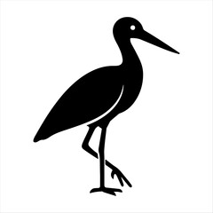 Fototapeta premium Unique Stork Design Icon.