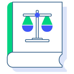 Law Book Icon, Criminal Law Handbook, Civil Code Compendium, Family Law Digest, Labor Law Manual, Property Law Guide