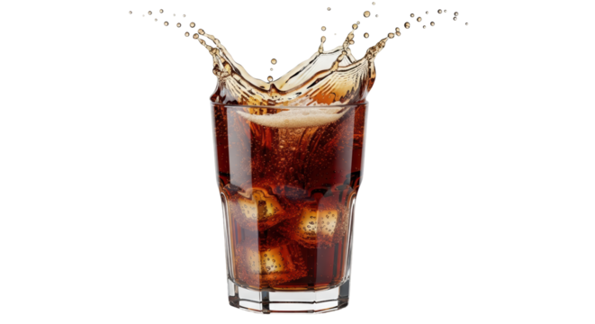 Isolated Cola Splash