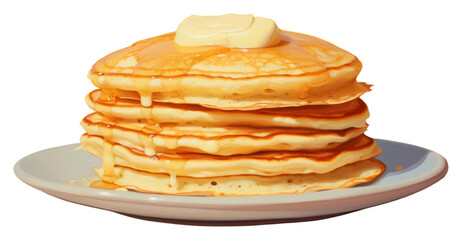 PNG Pancake dessert plate food.