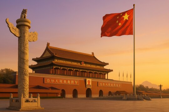 Chinese National Day Background.