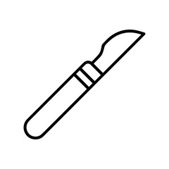 Line icon scalpel vector on white background
Vector line icon on white background